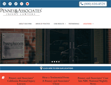 Tablet Screenshot of penneylawyers.com